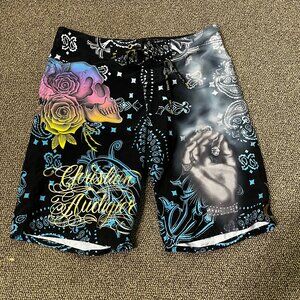 Colorful Board Swim Shorts by Christian Audigier